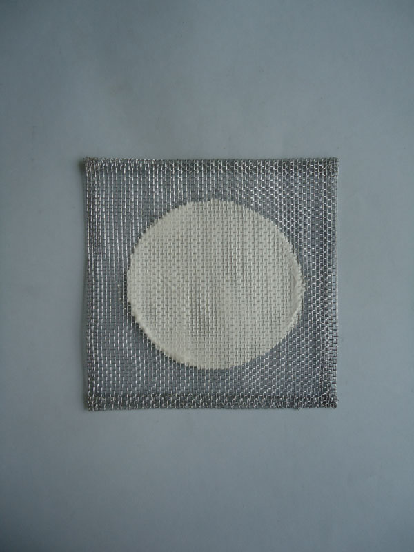 Tela metálica fibra cerámica 15x15 cms.